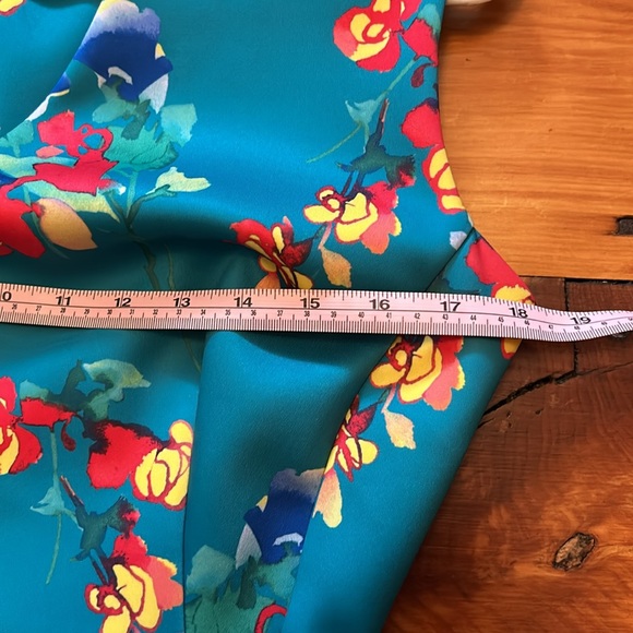 Floral Sleeveless Dress - Teal - Picture 4 of 5